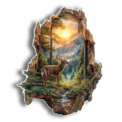 Deer Stag in the Woods Wooden Jigsaw Puzzle Cool Shape Adults Kids Small/A5 NIB - Image 1 of 3