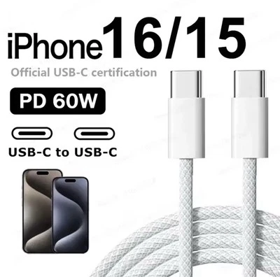 GENUINE ORIGINAL For Apple iPhone 16,15ProMax USB-C Charger Type-C Fast Charging - Image 1 of 4