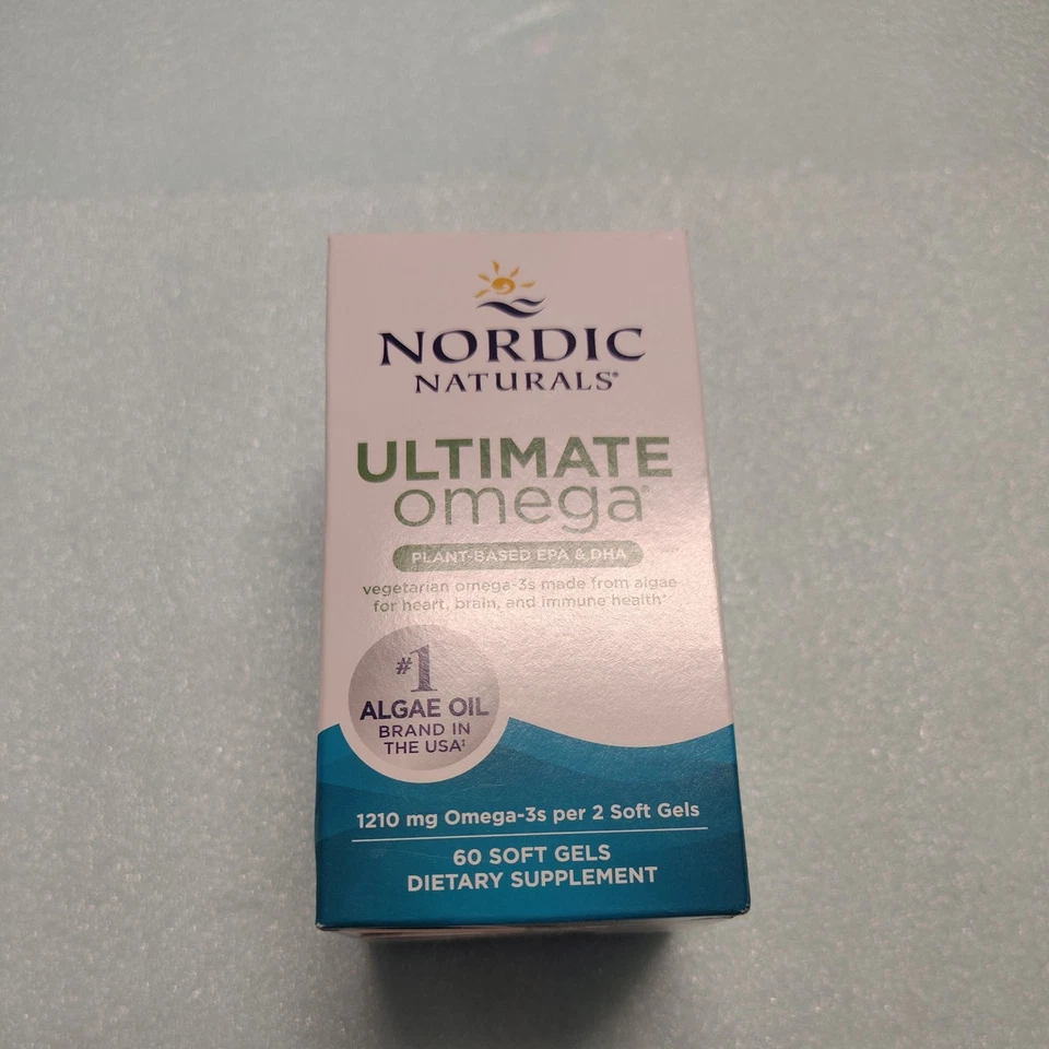 Nordic Naturals Ultimate Omega EPA e DHA à base de plantas, 60 géis macios vegetais validade 10/26 - Imagem 1 de 1