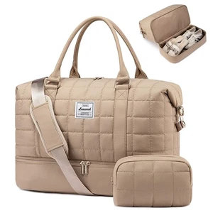 Große Reisetasche für Reisen, gefütterte Wochenendtaschen für Frauen Reisetasche, Trage... - Bild 1 von 8