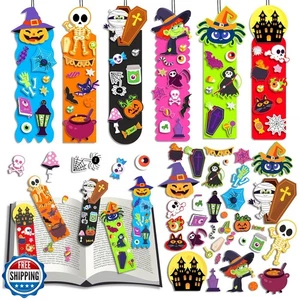 Halloween Artigianato per Bambini, Confezione da 24 Segnalibri Halloween Fai da Te in Schiuma C - Foto 1 di 5