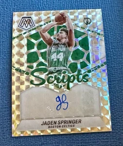 2023-24 Panini Mosaic Scripts Jaden Springer Silver Prizm Auto #MS-SPR Autógrafo - Imagen 1 de 2