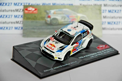 Auto Rally Monte Carlo 2014 Volkswagen Polo R WRC JM. Latvala 1/43 IXO ALT - Immagine 1 di 4