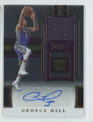 Camiseta deportiva George Hill 2017-18 Panini Select Auto/149 #AM-GHL Sacramento Kings Foto 1 de 3