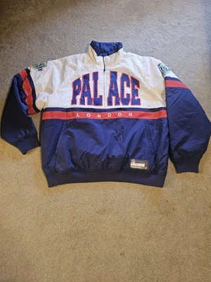 Bombardero Palace Breakout Media Cremallera Blanco Azul Marino, Talla L Foto 1 de 4