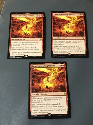 Jaya’s Immolating Inferno X3 Dominaria NM Cond See Pics Front/Back - Image 1 of 4