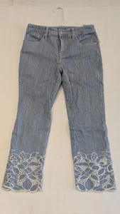 Chico's Damen So Slimming Girlfriend Slim Leg Crop Jeans Blau US 2, Chicos 00 - Bild 1 von 9