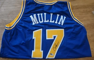 Camiseta Beckett Chris Mullin Golden State Warriors Autografiada Estilo Personalizado  Foto 1 de 2