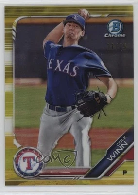 2019 Bowman Chrome Prospects Gold Refractor /50 Cole Winn #BCP-75 - Image 1 of 2