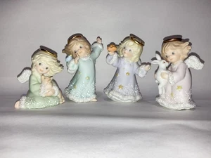 Enesco Heavenly Kingdom Angels Shimmer Stone 1996 - 4er Set - Bild 1 von 9