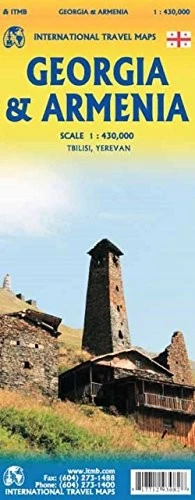 GEORGIA AND ARMENIA TRAVEL REFERENCE MAP - 1:430,000 By Itmb Publishing Ltd NEW - Image 1 of 1