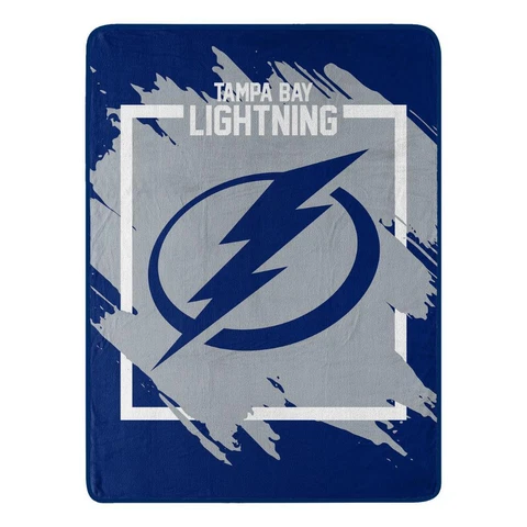 Tampa Bay Lightning 46x60 Dimensional Design Raschel Throw Blanket [NEW] Fleece Cover
