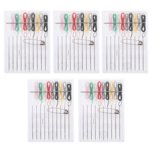 5 Packs Disposable Sewing Kit Portable Sewing Needle Thread with Storage Case - Picture 1 of 20