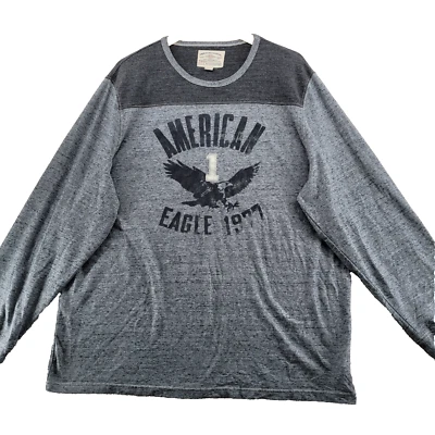 American Eagle Outfitters Men's Size XXL Patched Graphic Crew-Neck T-Shirt - Image 1 of 4