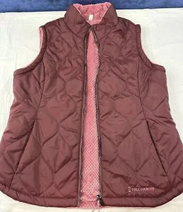 Free Country Women’s Fleece Lined Puffer Vest Cold Weather Full Zip Size Large - Picture 1 of 12
