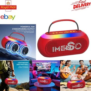 Imenso S1046 Wireless Bluetooth Stylish Stereo 16W Lautsprecher BT RGB Lichter, Party - Bild 1 von 8