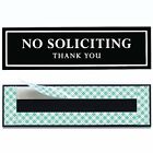 Original No Soliciting Sign for House (with Strong Adhesive Tape) - No Solici...