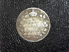 1910 Canada 5 Cents Silver Coin Edward VII