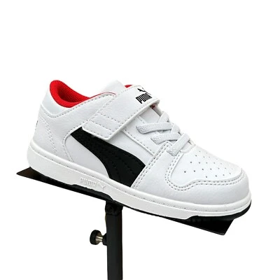 Puma Toddler Boys Slip-on Sneaker Size 9 White/ Black Lightweight & Comfortable - Image 1 of 4