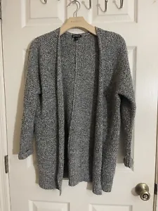 Express Chunky Loose Knit Open Cardigan Charcoal Women’s SZ XS. - Picture 1 of 8