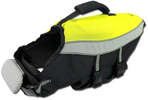 P.A.W. PAW12447 Life Jacket Yellow L Dog Marine Life Jacket Reflective trim - Picture 1 of 1