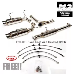 HONDA S2000 AP1 AP2 DOBLE COMPLETO ACERO INOXIDABLE ESCAPE GATO SISTEMA TRASERO Y2871 - Imagen 1 de 9