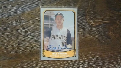 1988 PACIFIC BILL VIRDON  AUTOGRAPHED BASEBALL CARD - Image 1 of 2