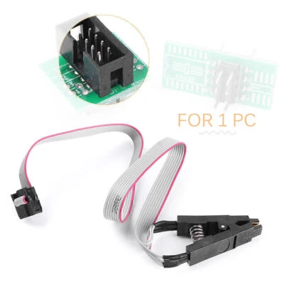 SOIC8 SOP8 Flash Chip IC Test Clips Socket Adpter BIOS/24/25/93 Programmer SET - Image 1 of 4