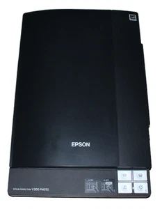 Epson Perfection V300 Scanner Foto Documenti Win 10 11 A4 Libro Usato - Zdjęcie 1 z 8