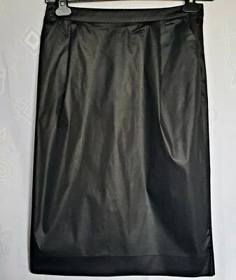 FRANCE-AUTHENTIC NINA RICCI BLACK COTTON BLEND WOMENS SKIRT-SIZE:US8/S F40 - Image 1 of 4