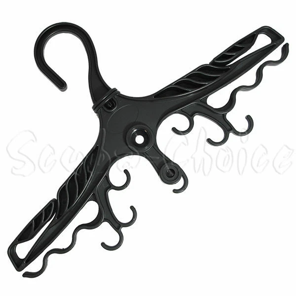 SCUBA-CHOICE Scuba Diving Deluxe BCD Wetsuit Drysuit Multi Purpose Black Hanger w/ Din Thread