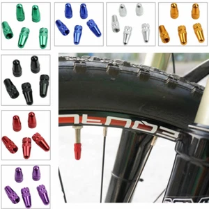 x2 Road bike tyre valve caps dust caps presta valve covers for bike Aluminium - Picture 1 of 11