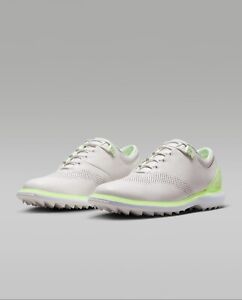 Jordan ADG 4 Golf Shoes Mens Size 9 White Volt Leather DM0103-003 NEW $185