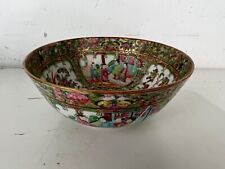 Antique Chinese Porcelain Famille Rose Bowl with Bowl with Bird Decorations