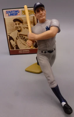 1989 LOOSE SLU STARTING LINEUP FIGURE LOU GEHRIG NEW YORK YANKEES (gray uniform) - Image 1 of 4