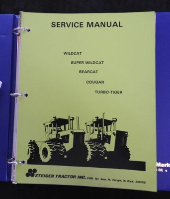 1969-74 STEIGER TRACTOR Wildcat & Super Bearcat Cougar Turbo-Tiger Repair Manual - Image 1 of 4