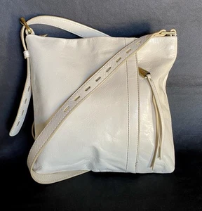 HOBO INTERNATIONAL Drifter Vanilla Soft Leather Slim Crossbody Purse Bag - Picture 1 of 23
