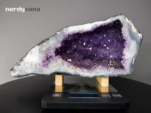 Amethyst Geode Druse 3,9 kg 30x14x11 cm Uruguay Kristall Edelstein Deko violett - Bild 1 von 16