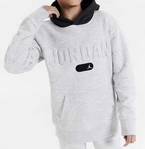 NUEVO CON ETIQUETAS JORDAN JUMPMAN EN RELIEVE NIKE NIÑOS NIÑOS GRANDES GRIS JERSEY SUDADERA CON CAPUCHA X-GRANDE XL - Imagen 1 de 6