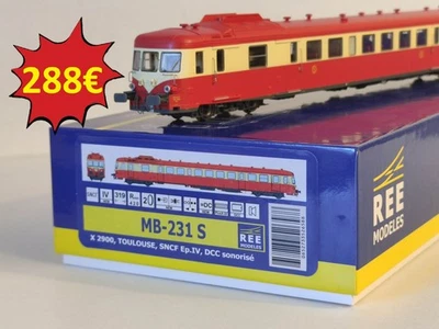 PROMO REE MODELES MB-231S DCC Sound X2900 Autorail X2800 TOULOUSE SNCF HO #70 - Photo 1/4