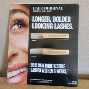 BABE ORIGINAL Essential Eyelash serum 0.07 fl oz/ 2ml (2 pk) 6 Month Supply - Picture 1 of 4