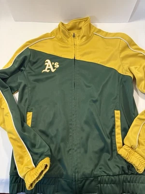 Jaqueta Oakland Athletics A’s MLB Masculina Média Ouro Verde G-III Sports Carl Banks - Imagem 1 de 4