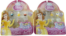 Disney Princess Squinkies Beauty and The Beast 2 Bubble Packs NIP 2011 Belle