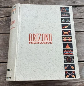 Arizona Highways Assorted Magazines In Book Binder Set Of 12 From 1954-1972 VTG - Picture 1 of 16
