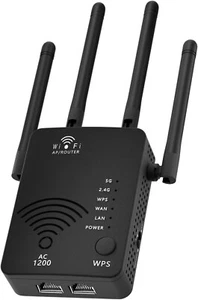 1200Mbps WiFi Range Extender Repeater Wireless Amplifier Router Signal Booster - Picture 1 of 7