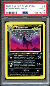 PSA 9 Houndoom Unlimited Neo Revelation 8/64 Pokemon Card MINT Holo - Picture 1 of 2