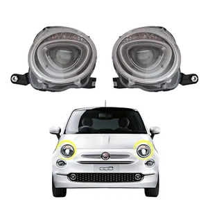 COPPIA FARI PROIETTORI FANALI ANTERIORE DX E SX H7 FIAT NUOVA 500 DAL 2015 - Imagen 1 de 6