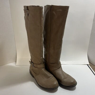 Botas de montar marrón de bambú para mujer talla 7 ¡Gran forma! Foto 1 de 4