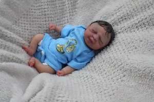 FULL BODY Miniature SILICONE BABY Boy - Picture 1 of 23