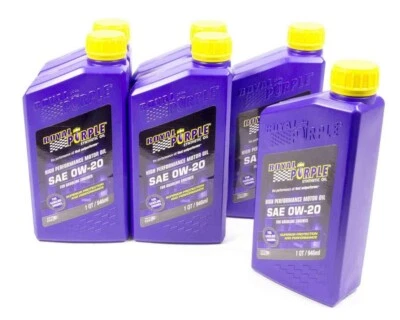 Aceite de motor sintético Royal Purple 06020 con licencia API multigrado SAE 0W-20 Foto 1 de 4